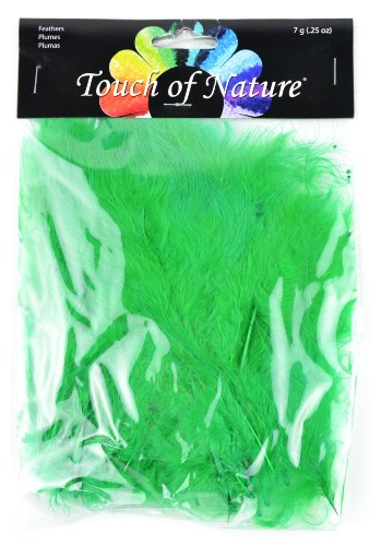 Midwest Design Touch of Nature 38057 Fluffy Feathers, 7 grams, Kelly Green