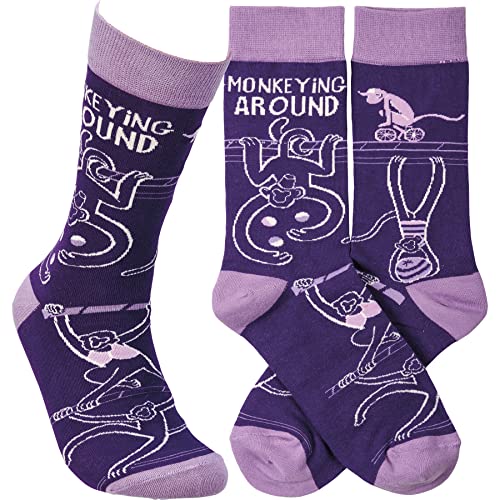 Primitives by Kathy 113086 Monkeying Around Socks, Muticolor