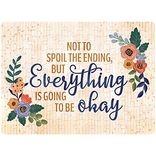 Carson Home 24671 Be Okay Gift Boxed Puzzle, 8-inch Length, Iridescent Hardboard