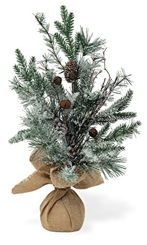 Boston International Tabletop Christmas, 23-Inches, Large Frosted Jingle Tree