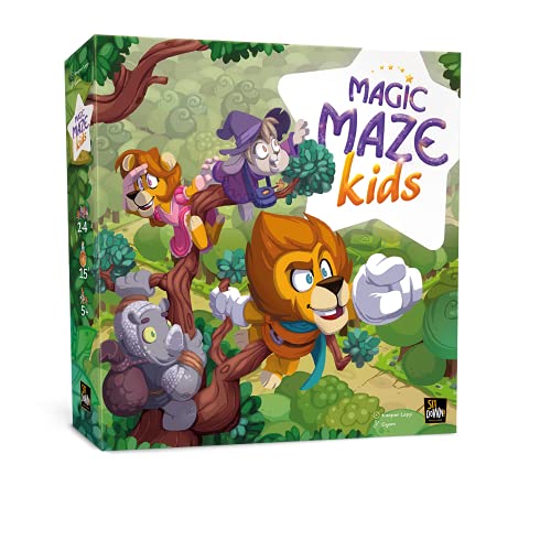 Sit Down! Magic Maze Kids - Co-operative Real-Time Gameplay, Move Across the Forest and Find the Potion Ingredients - Tutorials for Younger Players, 2-4 players, 15-25 mins, Ages 5+