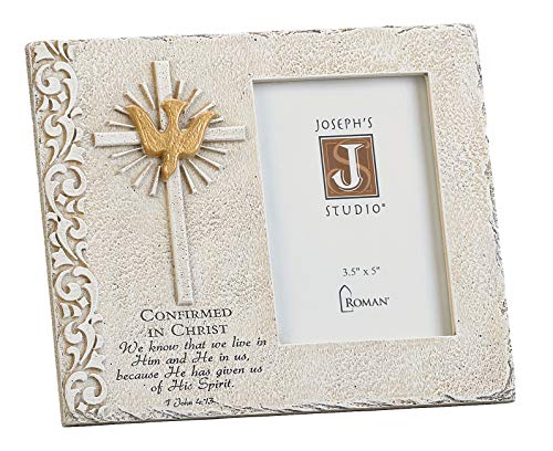 Roman Confirmation Frame 3.5 x 5 Stone Finish Vertical, 6.75-inch