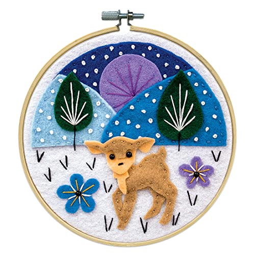 Design Works Crafts, Deer Scene Felt Applique Kit