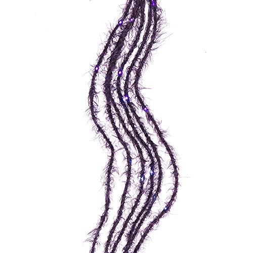 Kurt Adler Adler 51245-120 Light Fuzzy Rope Purple Lights LED Light String for Halloween