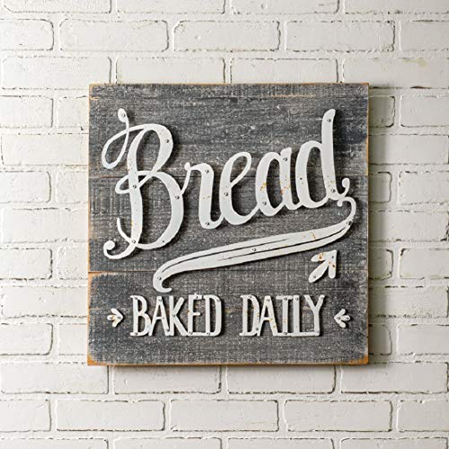CTW Home Collection 440040 Bread Baked Daily Sign