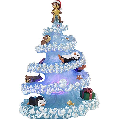 Precious Moments Penguins and Otters LED Musical, Multi