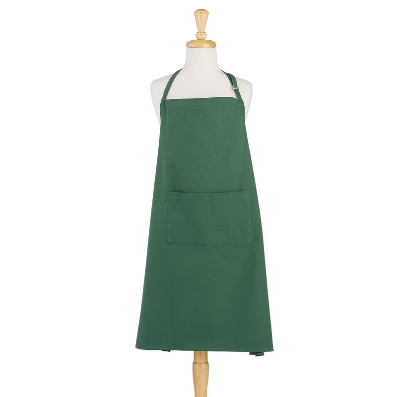 DII Everyday Basic Kitchen Collection, Plus Size Apron, Dark Green