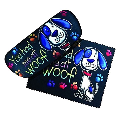Spoontiques You had me at woof Eyeglass Case and Cleaner