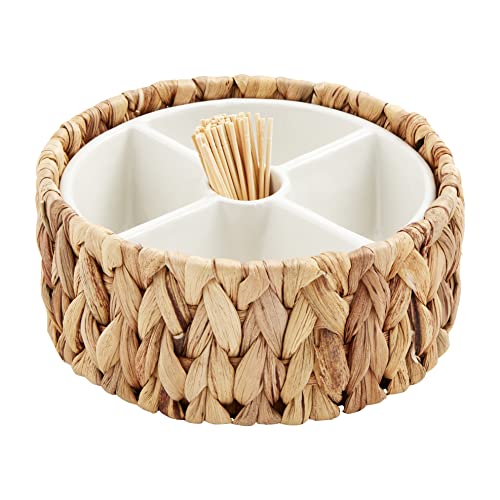 Mud Pie  Outdoor Chip And Dip Bowl Set,4 1/2" x 11"