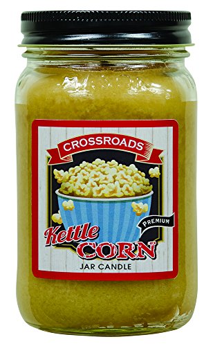 Crossroads CWI Gifts Kettle Corn Pint Jar Candle, Multi