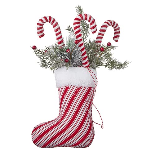 RAZ Imports 2022 Merrymint 13.5" Peppermint Stocking Ornament