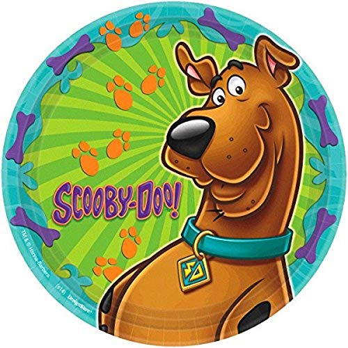 Amscan 551385 Round Plates | Scooby-Doo Collection | Party Accessory | 8 pcs