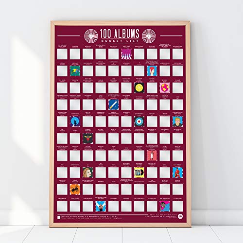 Gift Republic 100 Albums Bucket List Poster