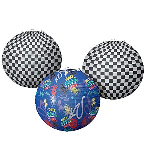 Amscan 244096 Skater Party Paper Lanterns