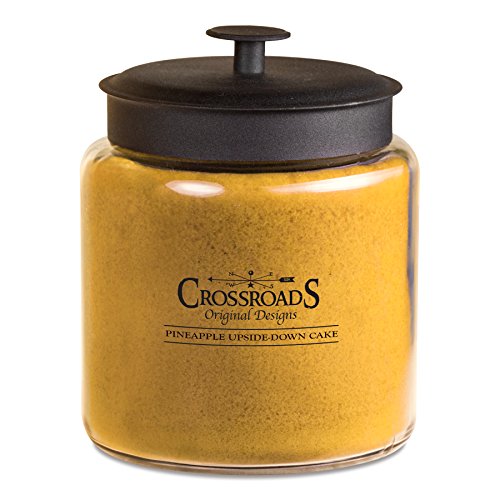 Crossroads Pineapple Upside-Down Cake Scented 4-Wick Candle, 96 Ounce