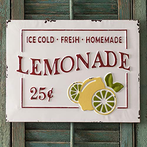 CTW Home Collection Lemonade Metal Sign