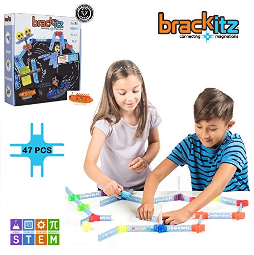 Brackitz Bugz STEM Discovery Building Toy for Kids 3, 4, 5, 6+ Years Old | Fun Creative Learning Toys for Boys & Girls | Best Children Educational Kits | 47 Piece Set