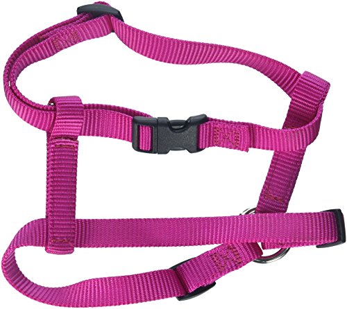 OmniPet Kwik Klip Adjustable Nylon Pet Harness, Raspberry, Small