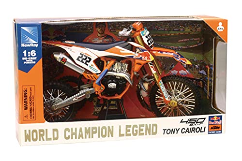 New Ray Toys - 49673 - Replica 1:6 Race Bike Ktm450sxf Mxgp Antonio Cairoli