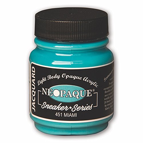 Jacquard Sneaker Series Neopaque Paint by Jacquard, Highly Pigmented, Flexible and Soft, For Use on a Variety of Surfaces, 2.25 Ounces, Miami