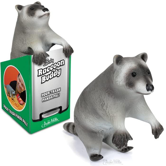 Archie McPhee Hilarious and Funny Adorable and Cute Posable Baby Raccoon Buddy