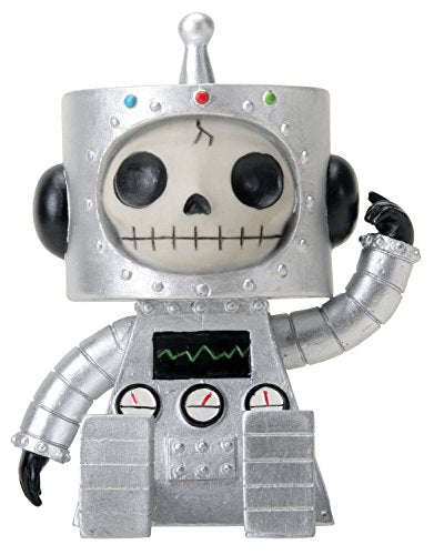 Pacific Trading YTC Sitting Furrybones Chip Robot Skull Face in Full Costume with Hood