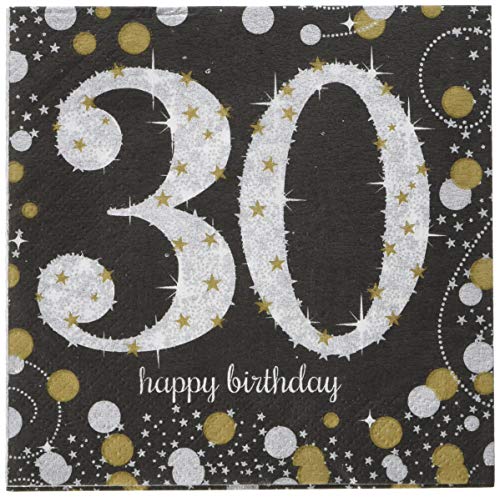 Amscan Beverage Napkin Sparkling Celebration 30