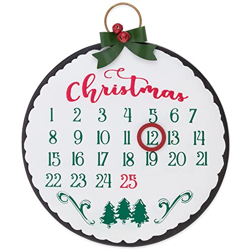 Boston International Advent Calendar Winter Holiday Decorative Wall Art, 15.75 x 18.75-Inches, Christmas Ornament