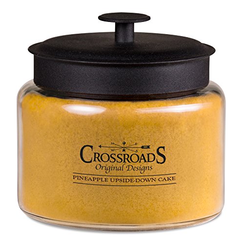 Crossroads Pineapple Upside-Down Cake Scented 4-Wick Candle, 64 Ounce