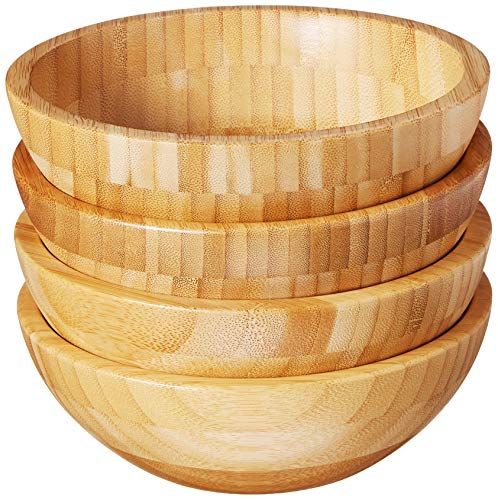 Lipper International Small Bamboo Bowls, Set of 4