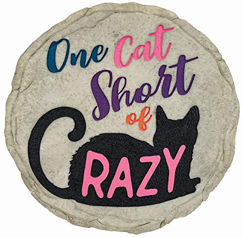 Spoontiques 13244 One Cat Short Stepping Stone, Multicolor
