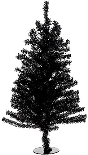 Kurt Adler 18" Black Mini Christmas Tree