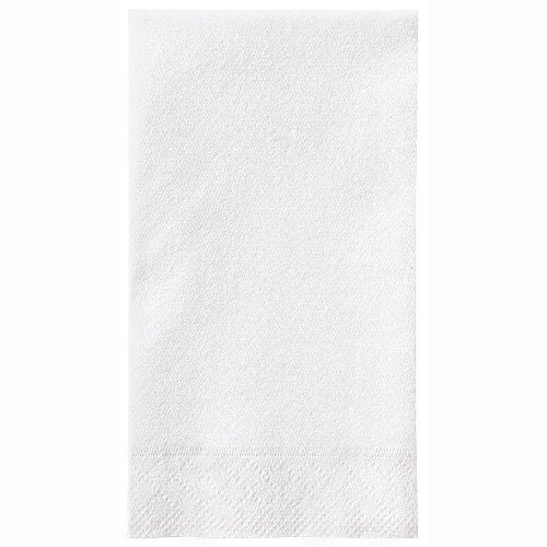 Unique Industries White Linen-like Disposable Paper Guest Napkins, 24ct
