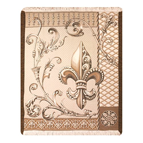 Manual Fleur De Lis Basics Ryaon Throw with Multi Finish ETRFDL