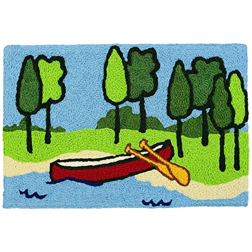Home Comfort Canoeing Jellybean Accent Rug Canoe Themed Rug 20"x30" Doormat