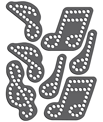 Rhinestone Genie Music Notes 001 Magnetic Rhinestone Template, Black