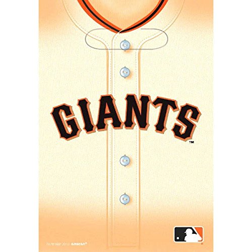 Amscan 379363 San Francisco Giants Major League Baseball Collection Loot Bags, Party Favor, 8 pieces