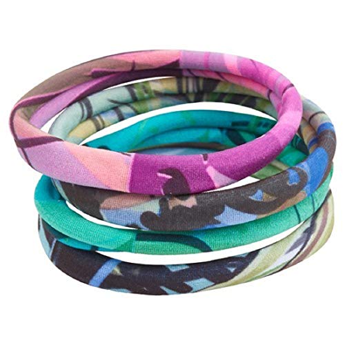 Bamboo Trading Company RH096 Bella Collection Brushstrokes Hair Tie, Multicolor
