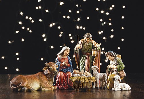 Michael Adams Nativity Set, 6 Pieces - Stoneresin- Avalon Gallery - YC169