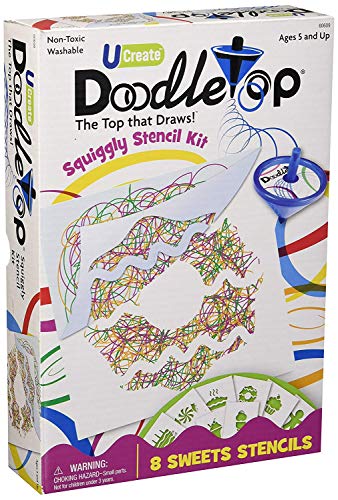 University Games Doodletop Squiggly Stencil Kit - Sweets