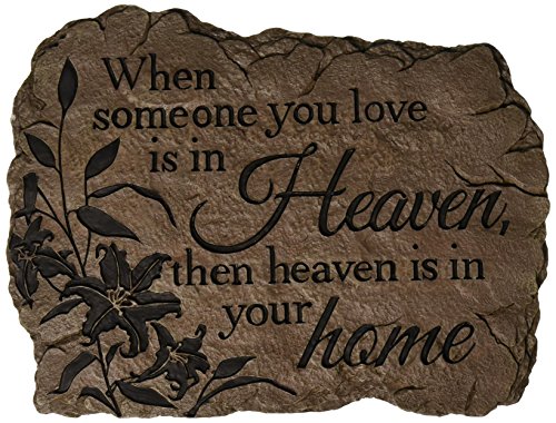 Carson Home Accents Garden Stone, Heaven Home, 11.25-Inch by 9-Inch