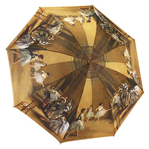 Galleria Reverse Close Folding Umbrella, Ballerinas with art on both sides.