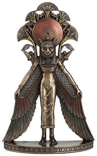 Unicorn Studio Veronese Design Sekhmet Winged Egyptian Warrior Goddess Wall Art Statue