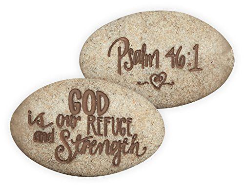 Quanta AngelStar 73667 Stone-Psalm-God Is Our Refuge And Strength-Psalm 46-1