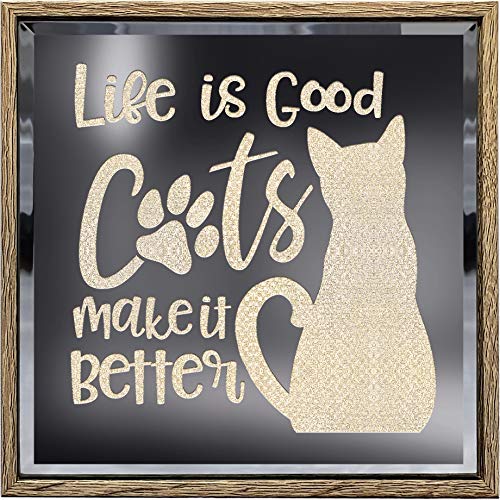 Spoontiques Cats Make It Better Lighted Sign, Silver