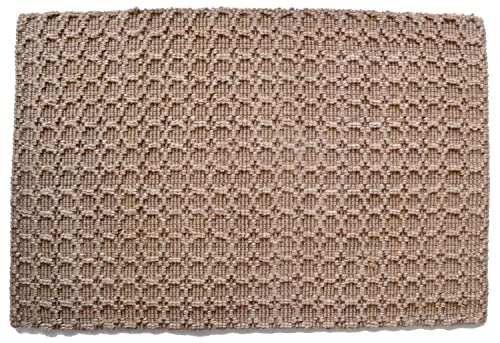 Imports Decor Natural Jute Rug, Beehive Design, 2-Feet by 6-Feet