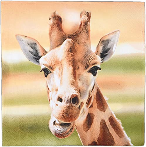 Esschert TP284 Pack of 20 Giraffe Napkins