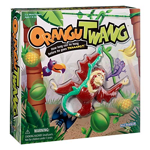 PlayMonster Store Orangutwang Kids Game - How Long Can He Hang Before He Goes Twaaang?!