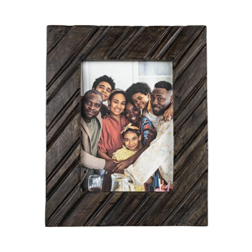 Foreside Home & Garden Carved Diagonal 5X7 Wood Photo Frame