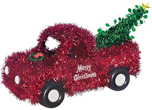 Amscan Christmas Red Truck 3D Decoration | Tinsel | 1 Pc